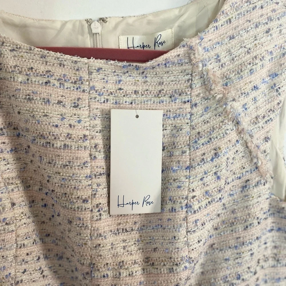 HARPER ROSE Tweed Fit & Flare Dress - Picture 5 of 8